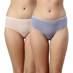enamor MH01 Modal Hipster Panties For Women Pack Of 2, Full Coverage Mid Waist, Antimicrobial & Stain Release Technology | Color and Prints May Vary-picture-22