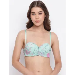 Enamor Mint Under Wired Padded Half Coverage Multiway Bra-picture-27
