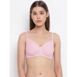 Enamor Orchid Melange Cotton Textured Bra-picture-36