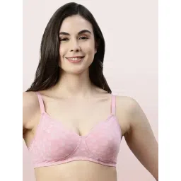 Enamor Pink Non-Wired Non-Padded Everyday Bra-picture-22