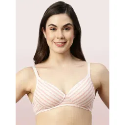 Enamor Pink Non-Wired Padded T-Shirt Bra-picture-27