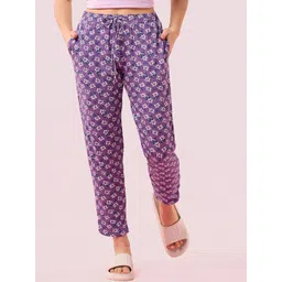 Enamor Printed Relaxed-Fit Straight-Leg Lounge Pant-picture-29