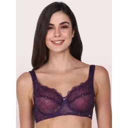Enamor Purple Lace Non-padded Bra-picture-10