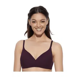Enamor Purple Non Wired Non Padded T-Shirt Bra-picture-29