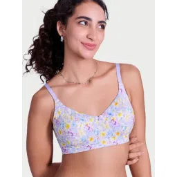 Enamor Purple Printed T-Shirt Bra-picture-44