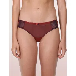 Enamor Red Lace Hipster Panty-picture-33