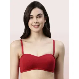 Enamor Red Non-Wired Non-Padded Convertible Bra-picture-37