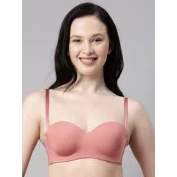 Enamor Rose Solid Underwired Lightly Padded Medium Coverage Everyday Strapless Tshirt Bra-picture-27