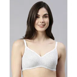 Enamor White Fab-Cool Side Support Shaper Cotton Everyday Bra Non Padded and Wirefree-image-30