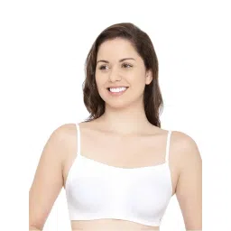 Enamor White Non Wired Non Padded Everyday Bra-picture-11