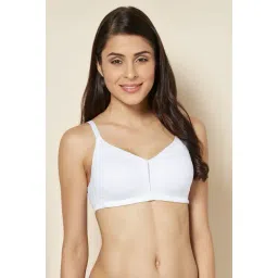 Enamor White Non Wired Non Padded Minimizer Bra-picture-32