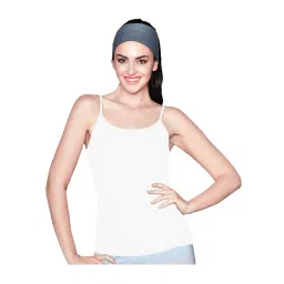 Enamor White Round Neck Camisole-picture-45