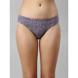 Enamor Women 3Pcs Assorted Cotton Bikini Briefs With Antimicrobial & Stain Release Finish image 2