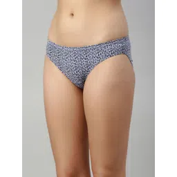 Enamor Women 3Pcs Assorted Cotton Bikini Briefs With Antimicrobial & Stain Release Finish image 5