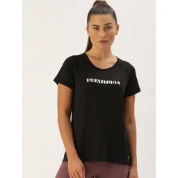 Enamor Women Black & White Printed Round Neck Lounge T-shirt-picture-10