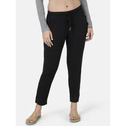 Enamor Women Black Relaxed Fit Shop in Pyjama Lounge Pants-picture-24