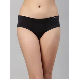 Enamor Women Black Seamless Hipster Briefs Mid Waist Full Coverage - PH40-picture-29
