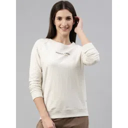 Enamor Women Crew Neck Stretch Cotton Basic Sweatshirt E079-picture-12