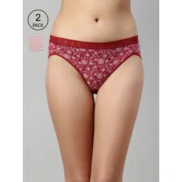 Enamor Women Pack of 2 Assorted Hipster Briefs CH06-picture-14