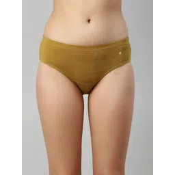 Enamor Women Pack of 3 Mid Waist Full Coverage Cotton Antimicrobial Briefs-CR17 image 4
