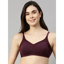 Enamor Women Solid Full Coverage Non Padded Bra-image-0