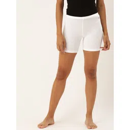 Enamor Women Solid Hugged Fit Stretchable Cotton Lounge Shorts-image-6