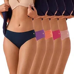 enamor Women's Cotton Modern Solid Hipster Panties-picture-39