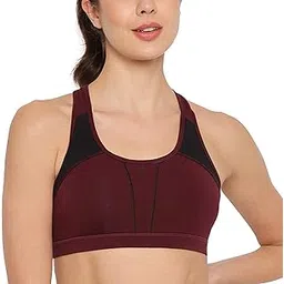 enamor Women's Cotton Sports Bra - Medium Support, Padded, Non-Wired, Full Coverage, Pop-On and Racer Back Style with Wide Keyhole-picture-33