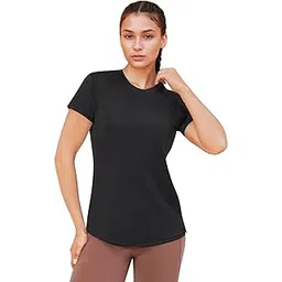 Enamor Women's Solid Relaxed Fit T-Shirt-picture-33