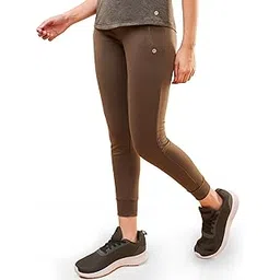 enamor Mid Rise 7/8th length Drawstring Closure Cotton Terry Jogger For Women - Slim Fit, Super Soft, Antimicrobial - A401 image 1