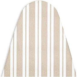 Encasa XO Ironing Board Covers and Pad - 125x39 cm Fits Standard Large Iron Boards, Thick 4mm Felt, Elasticated Fit, Heat & Scorch-Resistant, Elastic Bungee Cord Tightening & Lock Franca Beige Stripes-picture-13
