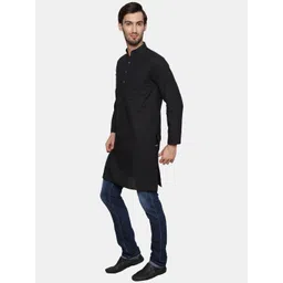 Enchanted Drapes Mandarin Collar Pure Cotton Kurta image 2