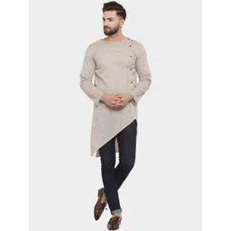 Enchanted Drapes Men Asymmetric Kurta-picture-12