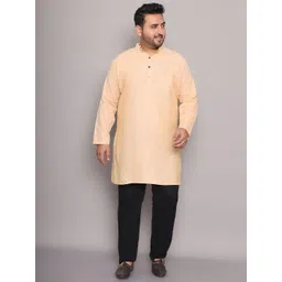 Enchanted Drapes Men Mandarin Collar Pure Cotton Thread Work Kurta-picture-25
