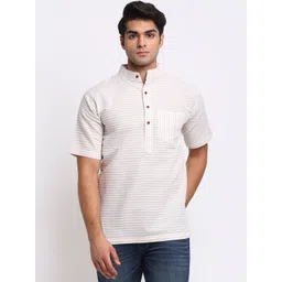 Enchanted Drapes Men Striped Kurta-picture-38