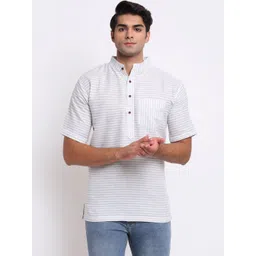 Enchanted Drapes Men Striped Kurta-picture-17