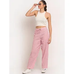 Enchanted Drapes Women Striped Culottes Trousers-picture-20