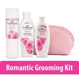 enchanteur Romantic Body Lotion, Shower Gel, & Talcum Powder For Women With Travel Pack Combo Set-picture-26