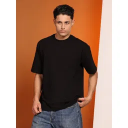 Enciger Men Solid Oversized Cotton T-shirt-picture-41