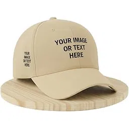 enciger Personalized Gift Cap | Design Your Own Adjustable Cotton Baseball Hat for Men & Women Text, Logo or Artwork for Everyday Casual Wear Free Size-picture-20