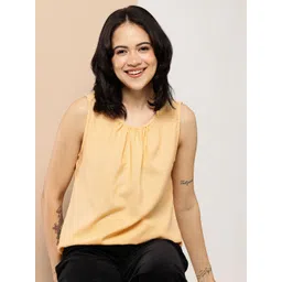 encore by INVICTUS Gathered Sleeveless Top-picture-20