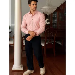 encore by INVICTUS Men Solid Spread Collar Casual Shirt-picture-26