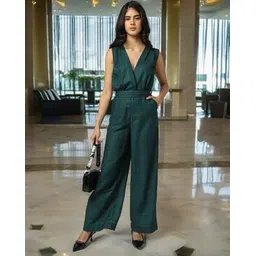 encrustd Printed V-Neck Jumpsuit-picture-40