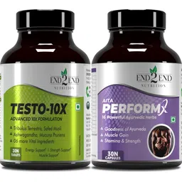 end2end nutrition Testo-10X & PerformaX Ultimate Testosterone Booster Supplement Combo-picture-22