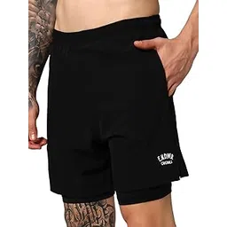 ENDEAVOUR WEAR 2 in 1 Active Dual Shorts for Men with Inner Lining for Sports Running Gym-picture-20