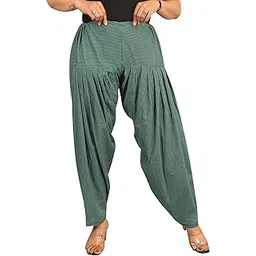 endfashion Woman's Plain Cotton Dora Print Patiala Salwar|| Free Size || Plain Printed Patiala || Semi Patiala Pants||Printed Salwar-picture-10