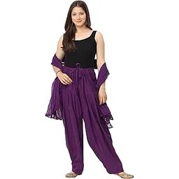 endfashion Women's Cotton Plain Patiala Salwar with Dupatta Set || Premium Cotton Patiala Salwar (Pants) for Women (Free Size)-picture-20