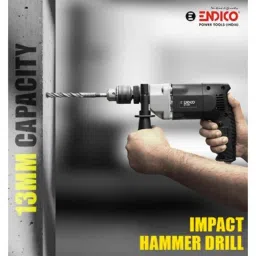 Endico 13mm 550W 2700rpm Impact Hammer Drill, D13H image 3