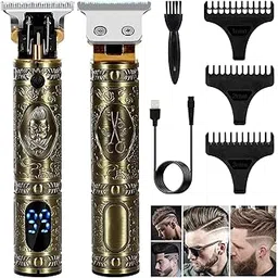 Endzone Hair Clippers for Men, T-Blade Hair Trimmer Barber Clippers for Hair Cutting & Hair Tattoo, Professional Rechargeable Mens Hair Clippers Hair Cutting Kits with LED Display & 3 Guide Combs-picture-41