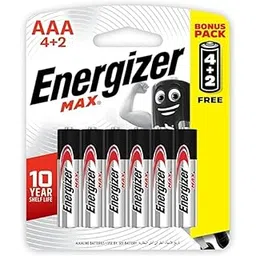 Energizer MAX AAA Primary Alkaline Batteries, Blister Packing (4+2) (E92BP6)-picture-17